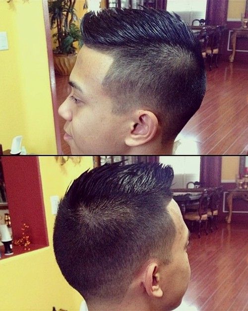 Asian spiky haircut for men