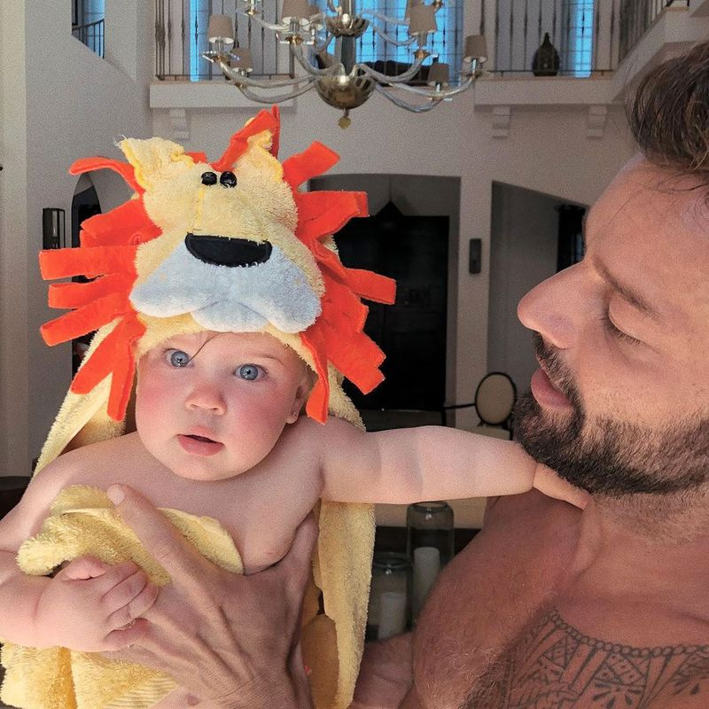 Lucía, la hija de 2 años de Ricky Martin,