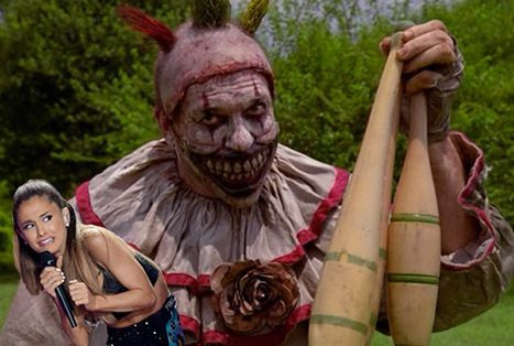 Payaso y Ariana grande