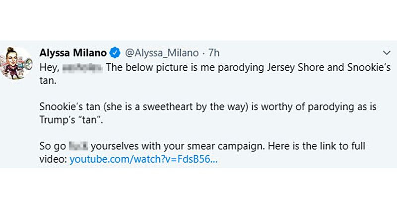 Alyssa Milano dénonce les accusations de Blackface affirmant qu