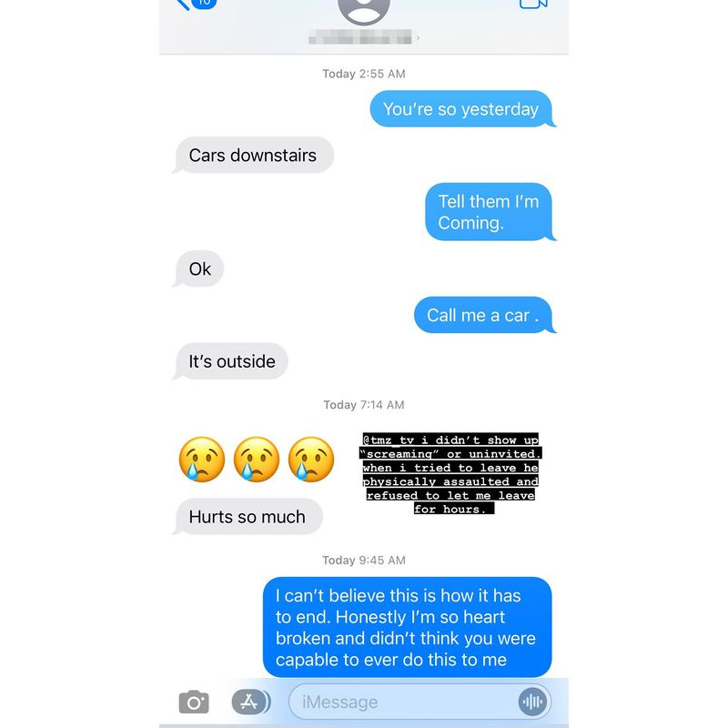 Kamarina Svonsone Instagram Tyga arestēta par vardarbību ģimenē