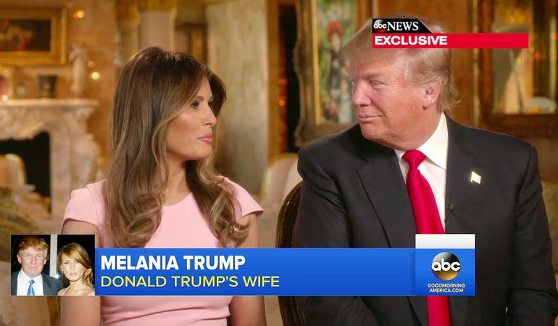 Donald Trump y Melania Trump