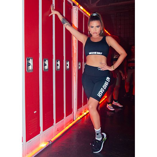 Chanel West Coast en el set de su nuevo video musical 40 Yard Dash