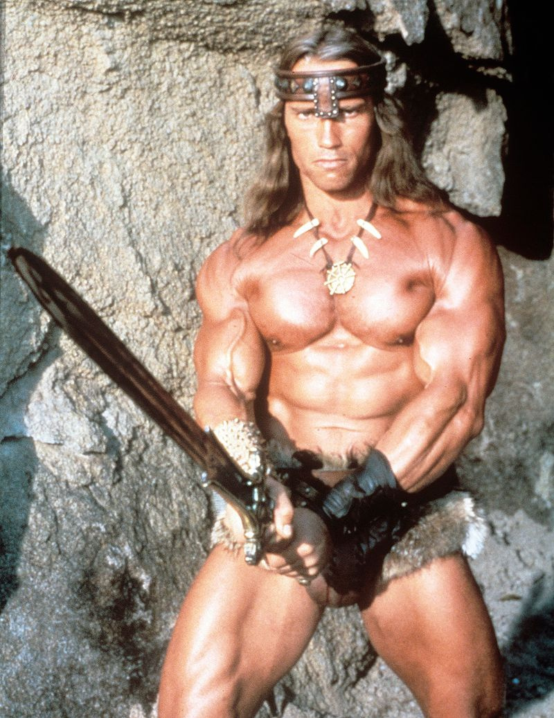 Arnold Schwarzenegger als Conan der Barbar im Jahr 1982