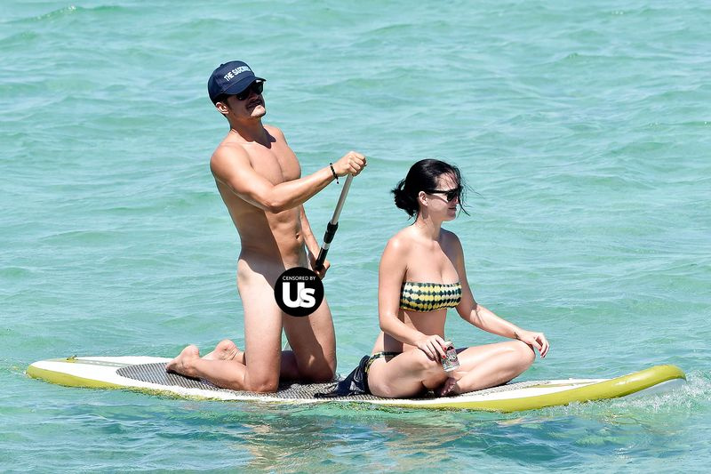Orlando Bloom Katy Perry surf de remo