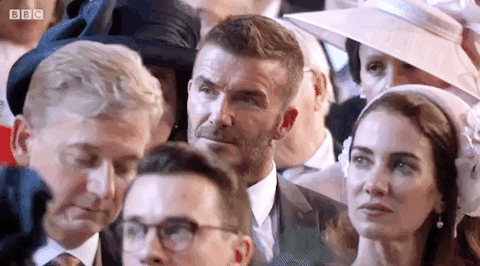 David Beckham Smejúca sa kázeň Kráľovská svadba
