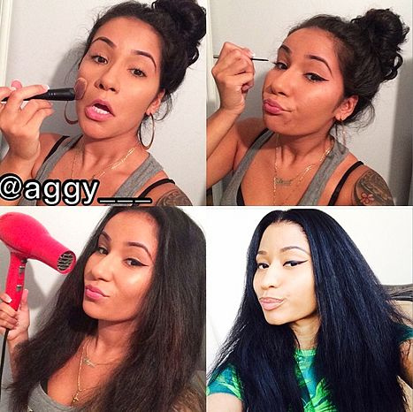 transformaciones de maquillaje @aggy