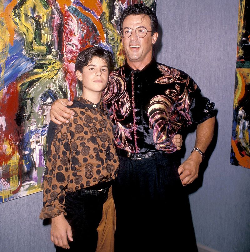 Sylvester Stallone y su hijo Sage asisten a Sylvester Stallone