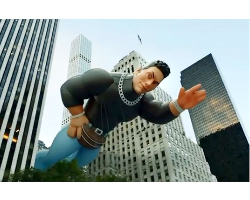 Dwayne The Rock Johnson Reacts Thanksgiving Parade Fanny Pack Globo
