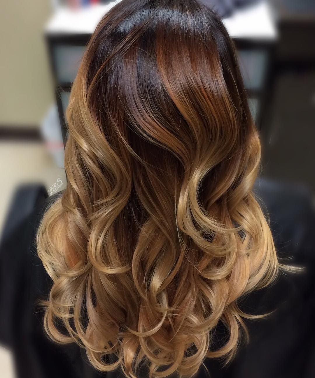 Blonde, Red And Brown Balayage Hair