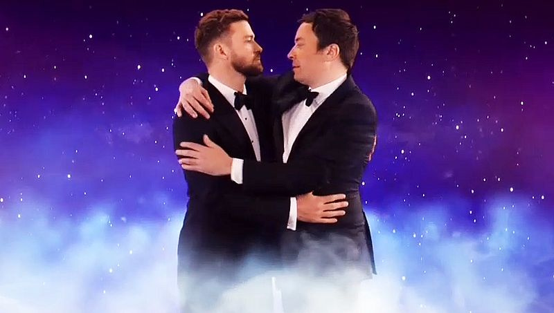 Justin Timberlake Jimmy Fallon otváracie číslo Zlatých glóbusov