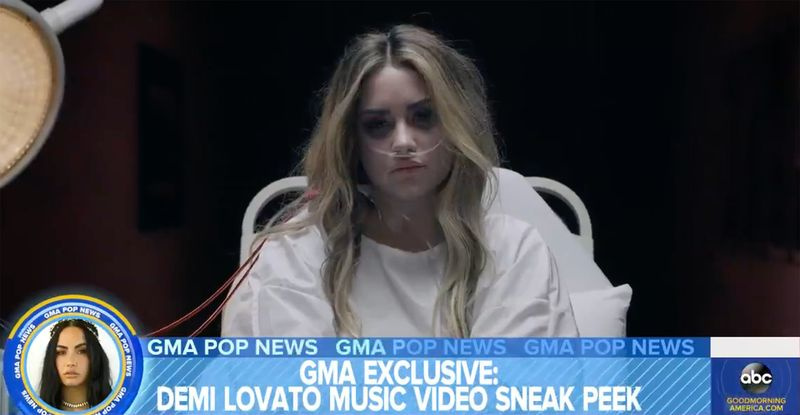 Demi Lovato recrea su hospitalización en Bailando con el diablo Video 1