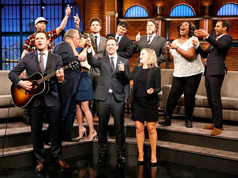 Seth Meyers y Parks and Rec Cast