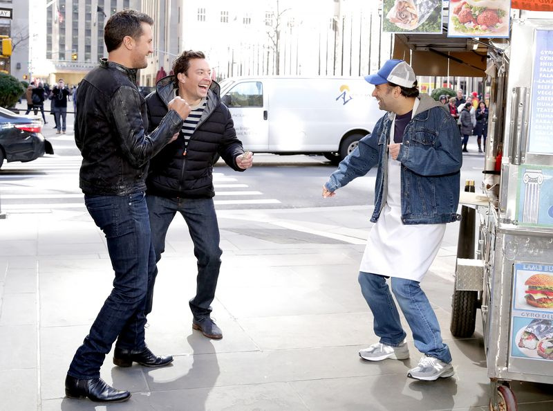 Luke Bryan et Jimmy Fallon le 13 mars 2017.