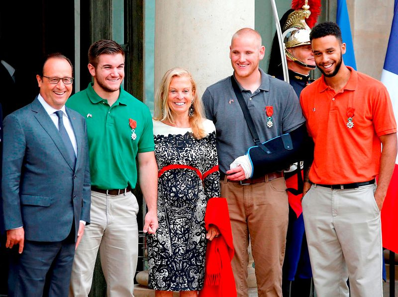 Anthony Sadler, Spencer Stone y Alek Skarlatos
