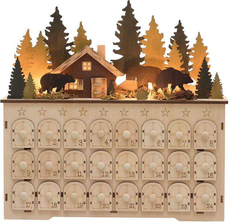 Creative Co-Op Wood adventskalender
