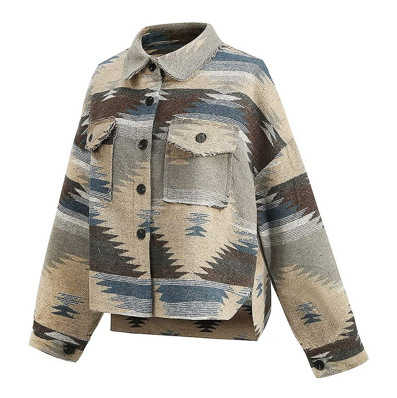 viewon-chemise-veste-bleu