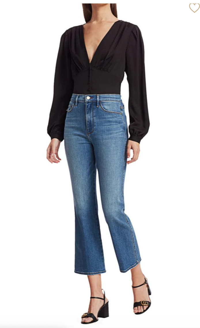 Ramme Le Sylvie Kick Bootcut High-Rise jeans
