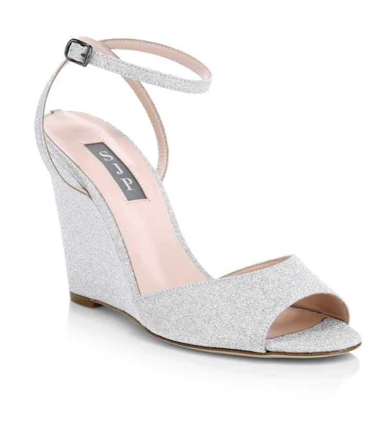 SJP af Sarah Jessica Parker Boca Glitter Wedge Sandaler