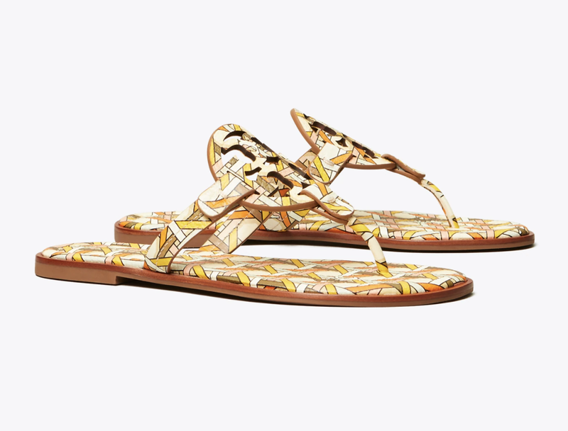 Miller Sandal, trykt læder