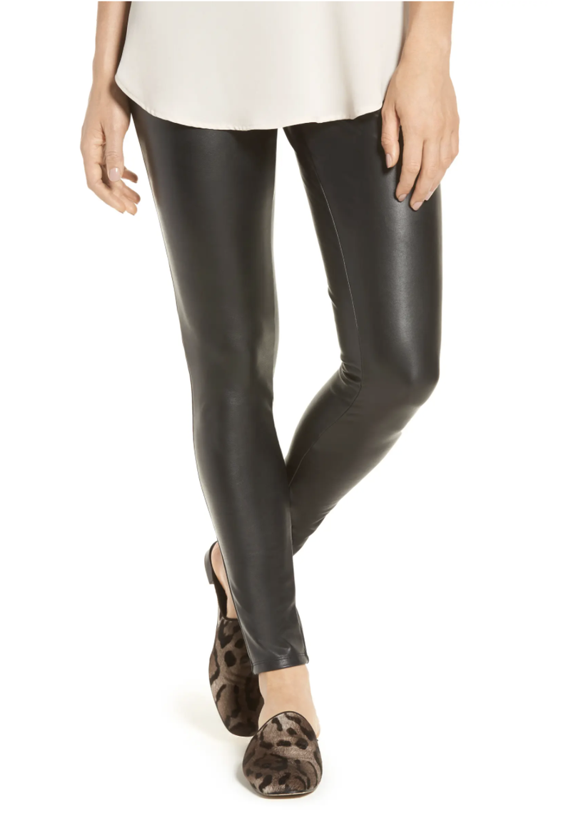 Legging en similicuir halogène