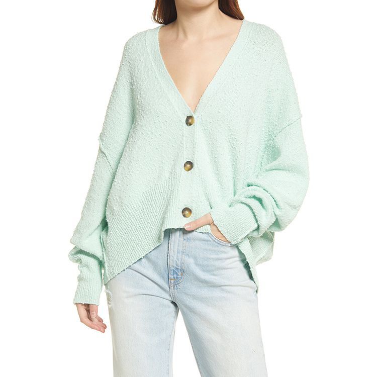 Cárdigan verde menta Free People