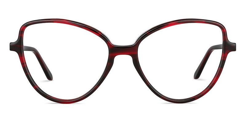 Clarence Maroon Tortoise Cat Eye-Brille