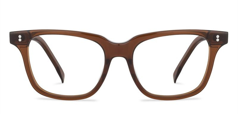 Braune Wayfarer-Brille