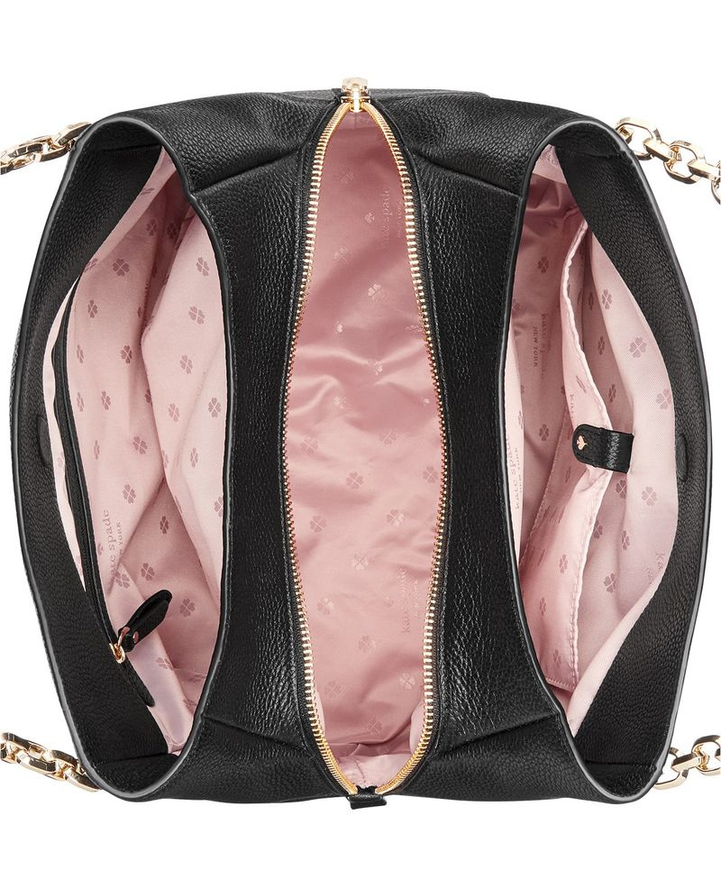 Kožená taška cez rameno kate spade New York Hailey