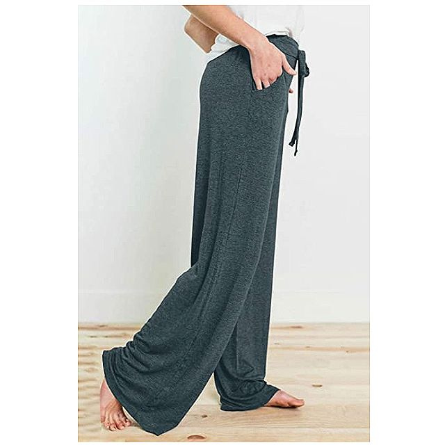 PRETTYGARDEN Pantalones de pijama informales para mujer (verde oscuro)