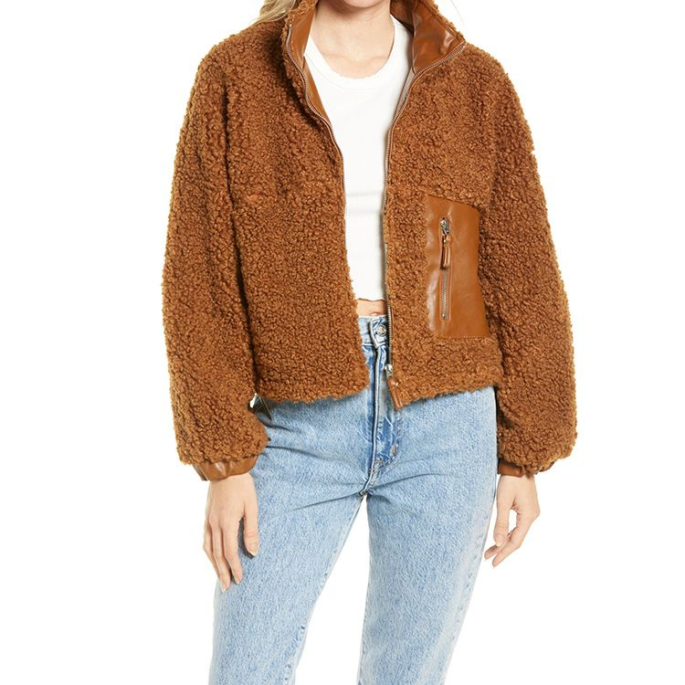 veste bomber camel