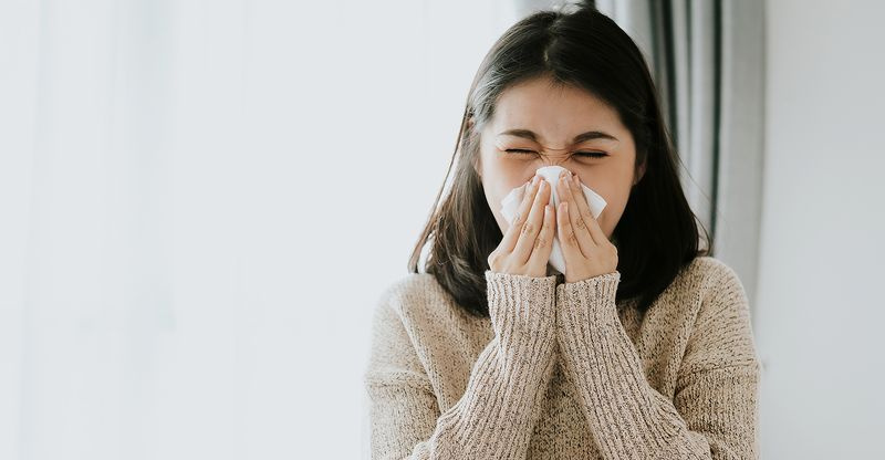 Teste de alergia interno e externo