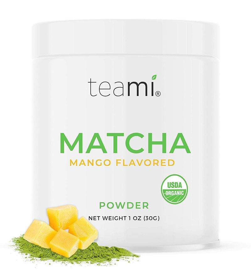 Poudre de thé vert matcha Teami (mangue)