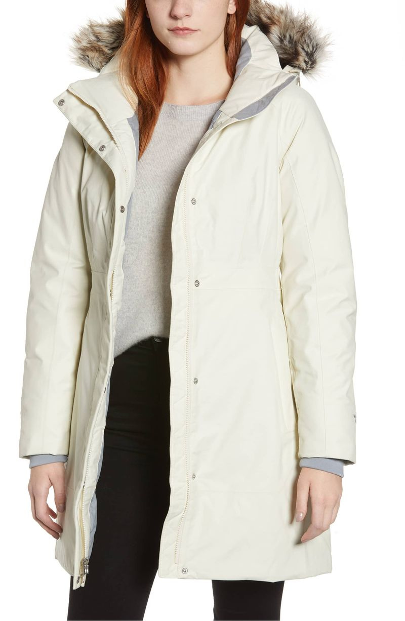 Το North Face Arctic II Waterproof 550 Fill Power Down Parka με Faux Fur Trim