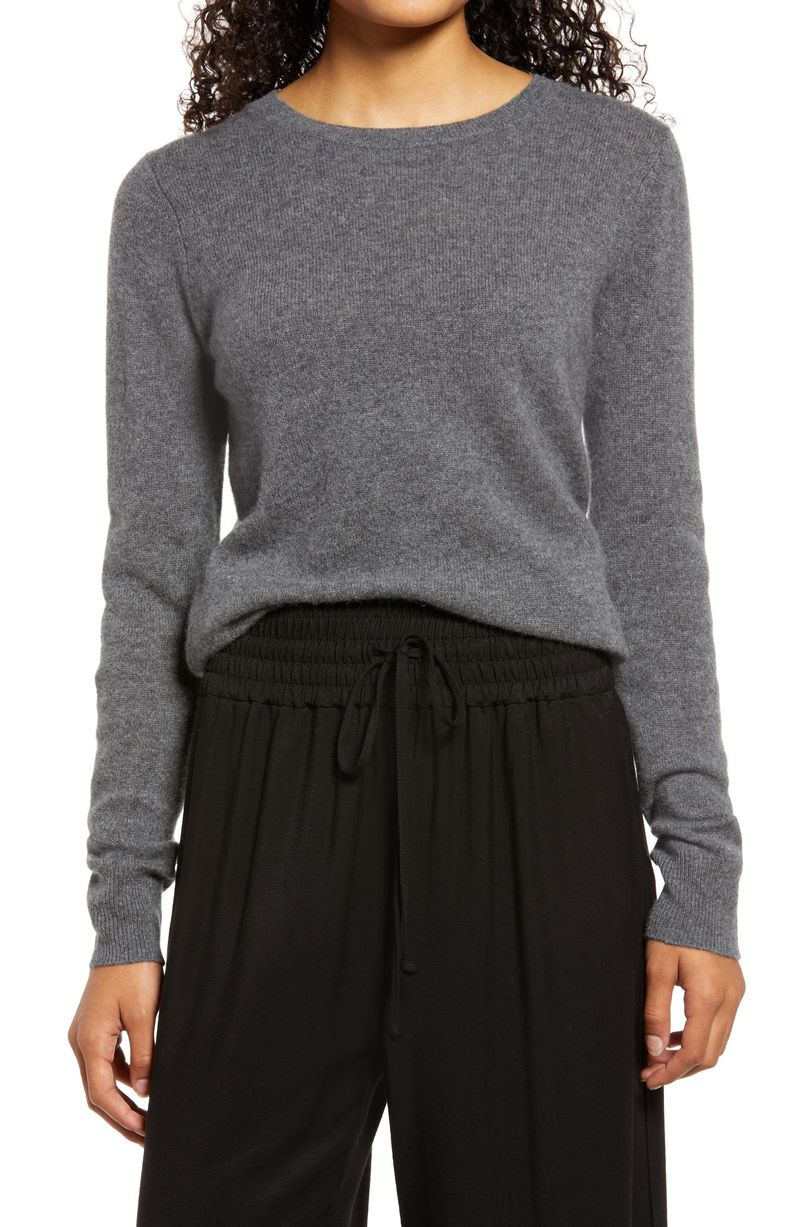 grå kashmir sweater