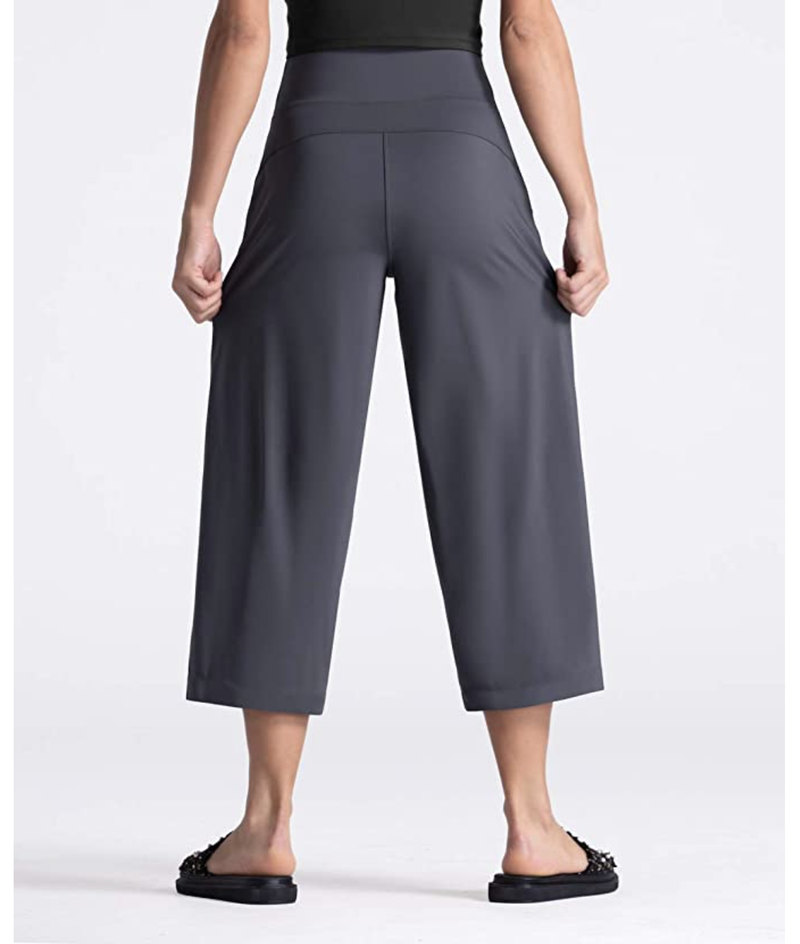 THE GYM PEOPLE Bootleg pantalones capri de yoga de talle alto