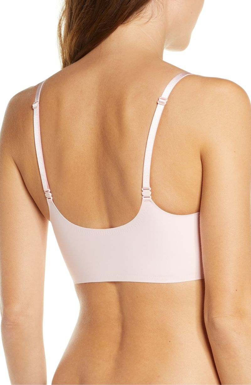 True & Co. True Body Triangle Convertible Bralette (Rosa retro)