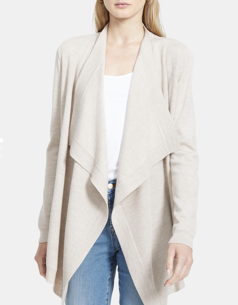 Drapierter Cardigan aus Merinowolle