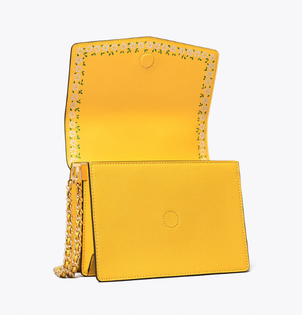 Bolso de hombro convertible con interior floral Robinson (gota de limón)