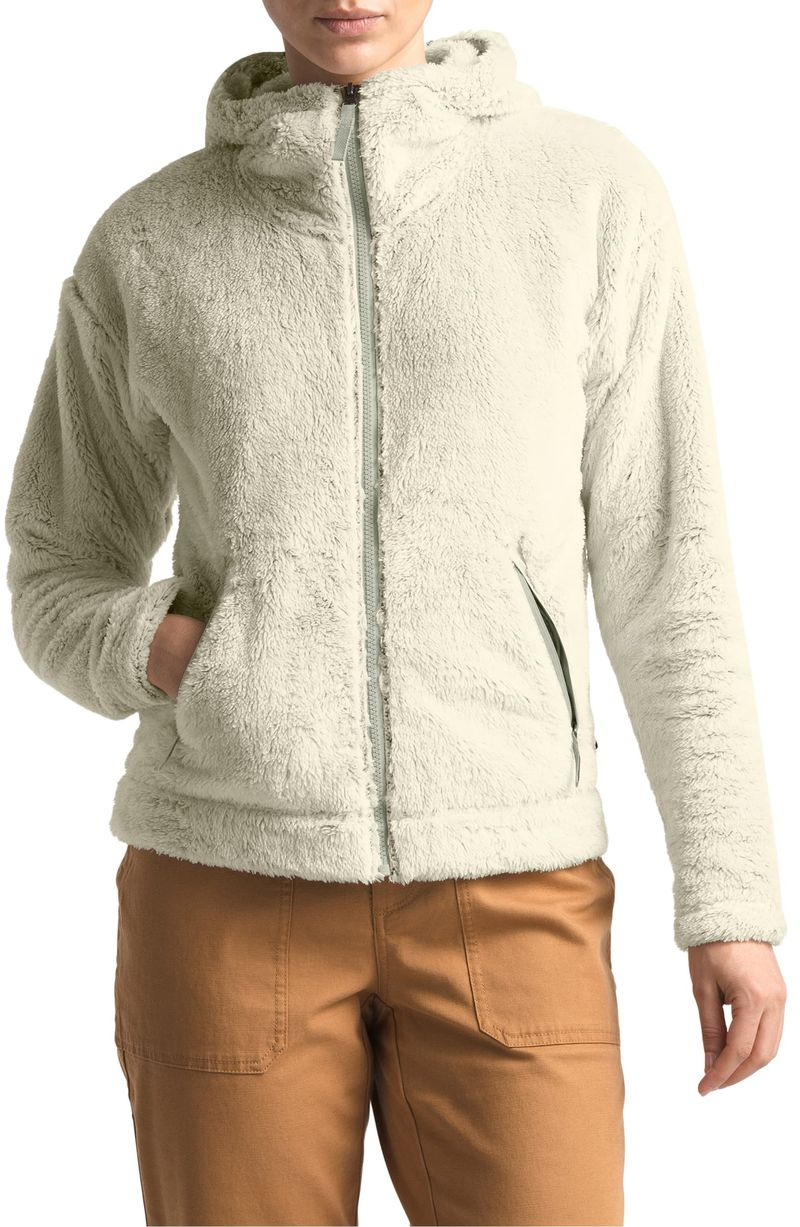 Bunda s kapucňou The North Face Furry Fleece (Vintage White: Dove Grey)
