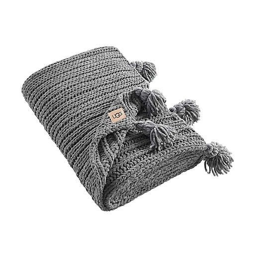 UGG Rhodes kastetæppe i Seal Grey