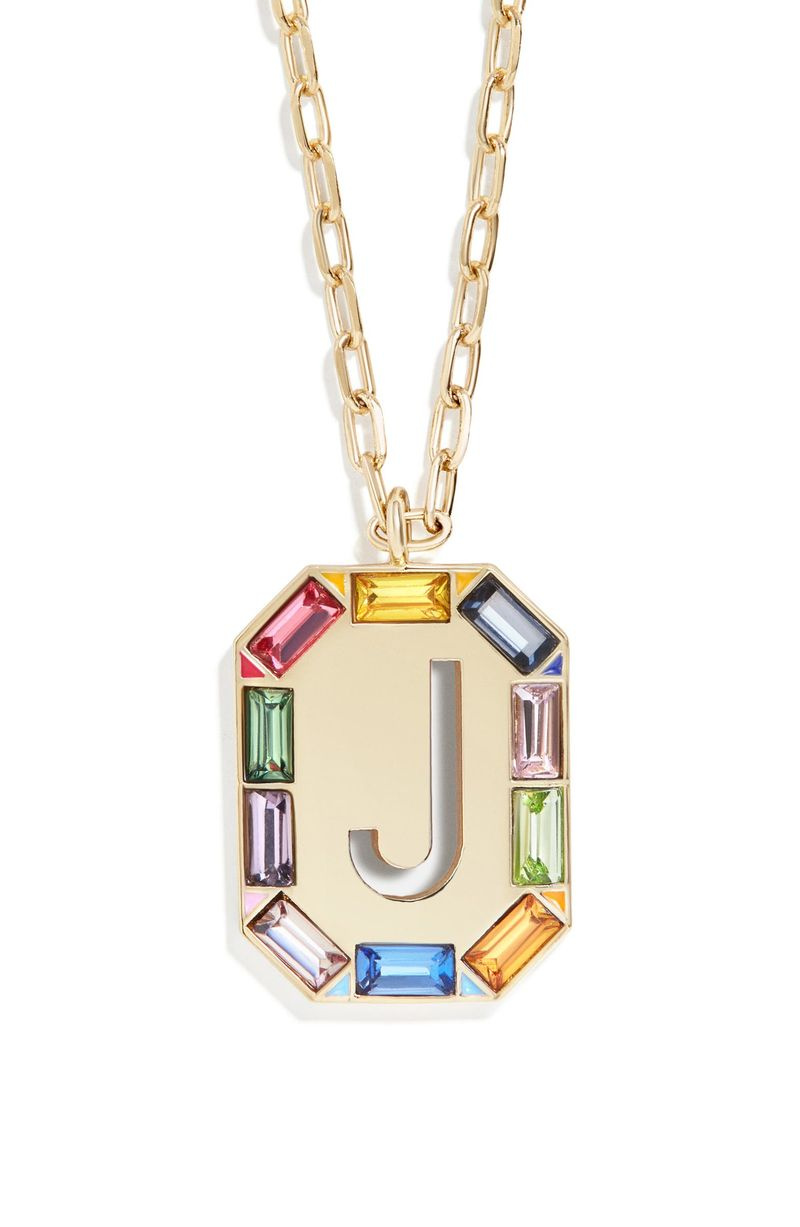 BaubleBarAlidiaイニシャルペンダントネックレス