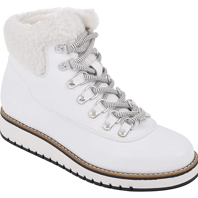 bottines à lacets blanches