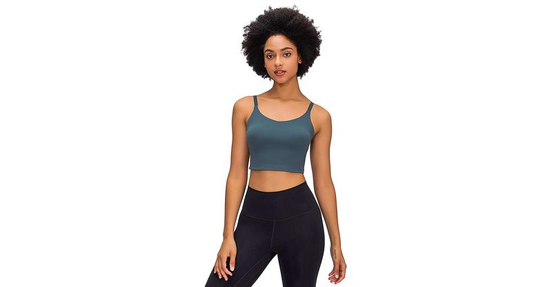 Tielko na jogu Lavento Longline Cami Crop
