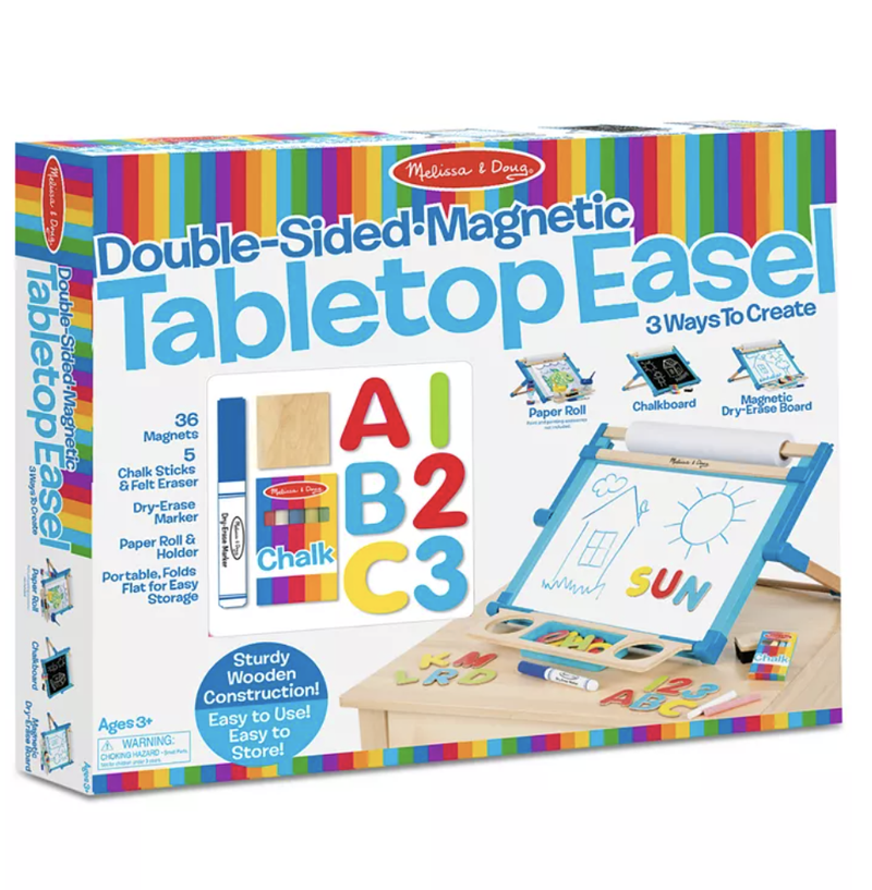 Melissa & Doug Doppelseitige magnetische Tischstaffelei