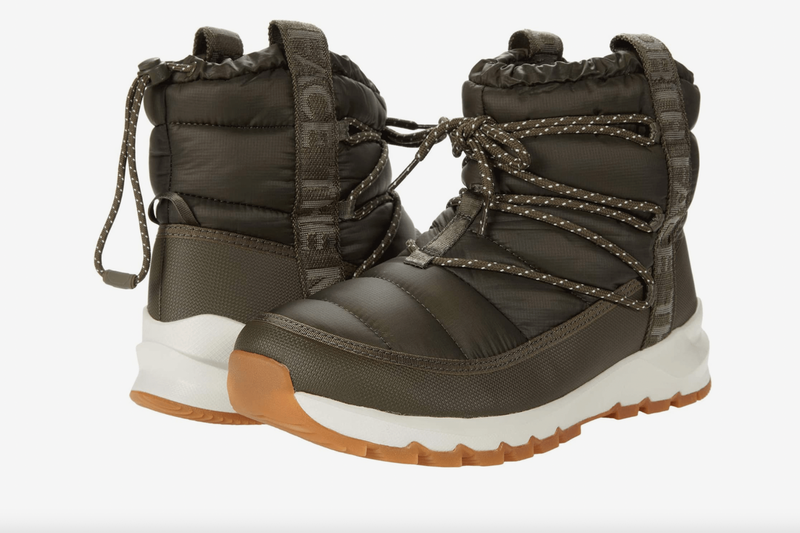 botas de nieve verdes, North Face
