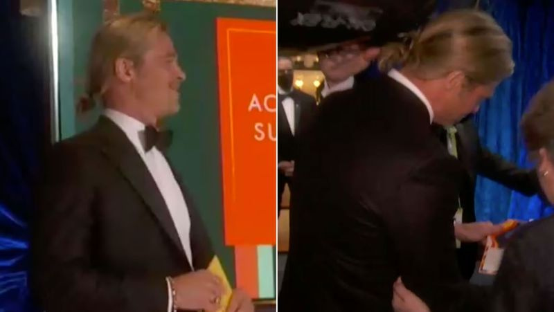 Twitter está enloqueciendo por Brad Pitts Man Bun en los Oscar