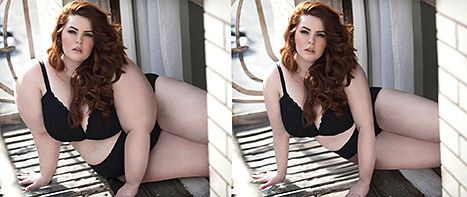 Tess Holliday (traje negro)