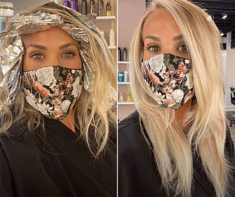 Kerija Andervuda pirmo reizi 6 mēnešu laikā apgriež matus