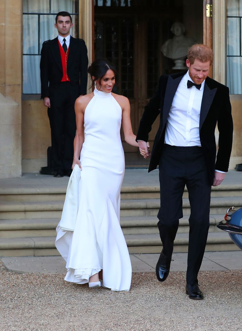 Vojvodkyňa zo Sussexu a princ Harry, vojvoda zo Sussexu, opúšťajú Windsorský zámok po svadbe